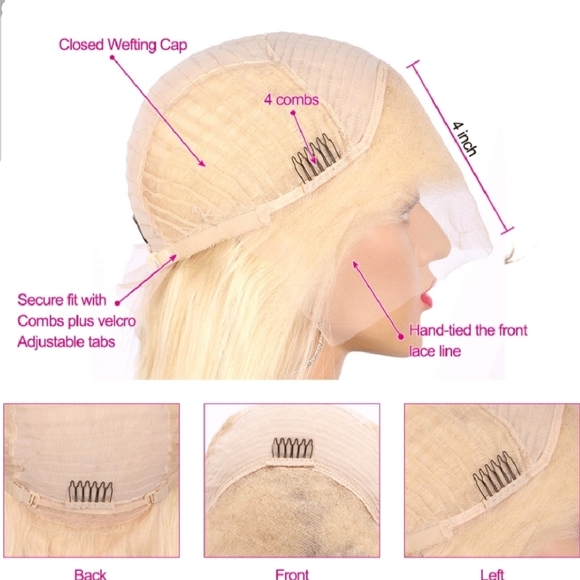 Blonde Bobcut Wig - Picture 7 of 7